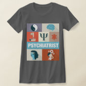 Professional Psychiatrist Iconic ontworpen T-shirt (Laagn)