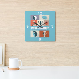 Professional Psychiatrist Iconic ontworpen Vierkante Klok