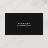 Professional QR Code Black Classic Business Card  Visitekaartje (Achterkant)