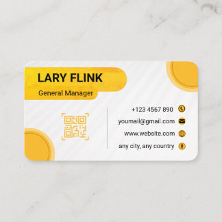 Professional QR Code Business Card Visitekaartje