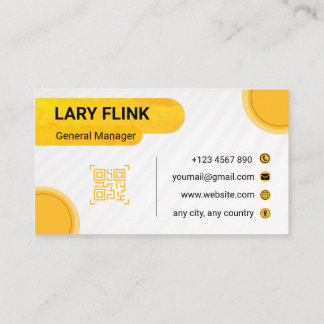 Professional QR Code Business Card Visitekaartje