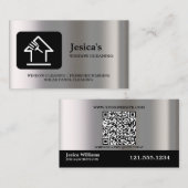 Professional QR Code Washing Power Window Cleaning Visitekaartje (Voorkant / Achterkant)