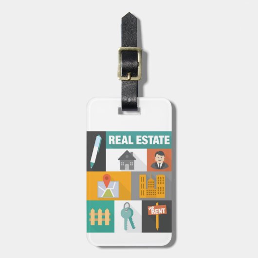 Professional Real Estate Agent Bagagelabel (Voorkant verticaal)