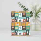 Professional Real Estate Agent Briefkaart (Staand voorkant)