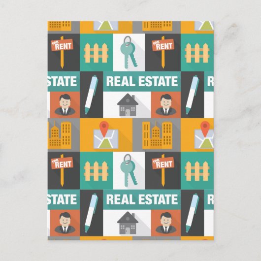 Professional Real Estate Agent Briefkaart (Voorkant)