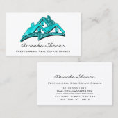Professional Real Estate Agent Broker Beach Housto Visitekaartje (Voorkant / Achterkant)