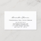 Professional Real Estate Agent Broker Home 3D Roos Visitekaartje (Achterkant)