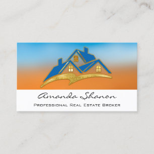 Professional Real Estate Agent Broker Home Logo Visitekaartje