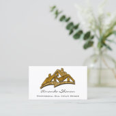 Professional Real Estate Agent Broker House Gold Visitekaartje (Staand voorkant)