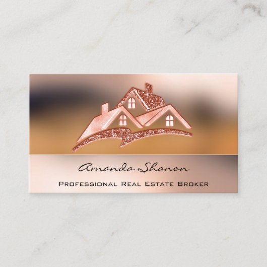 Professional Real Estate Agent Broker Luxury House Visitekaartje (Voorkant)