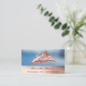 Professional Real Estate Agent Broker Smoky Blue Visitekaartje (Staand voorkant)