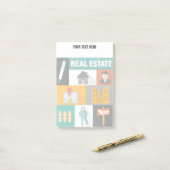 Professional Real Estate Agent Post-it® Notes (Op bureau)