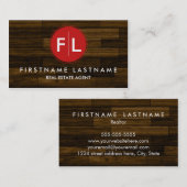 Professional Real Estate Agent-Visitekaartjes Visitekaartje (Voorkant / Achterkant)