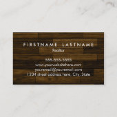 Professional Real Estate Agent-Visitekaartjes Visitekaartje (Achterkant)