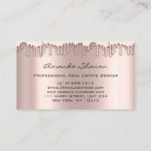 Professional Real Estate Broker Agent Roos Drift Visitekaartje (Achterkant)