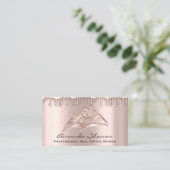 Professional Real Estate Broker Agent Roos Drift Visitekaartje (Staand voorkant)