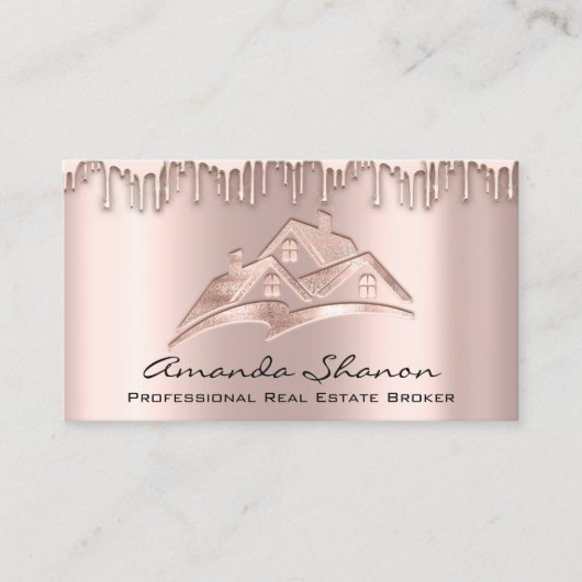 Professional Real Estate Broker Agent Roos Drift Visitekaartje (Voorkant)
