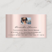 Professional Real Estate Broker Agent Roos Foto Visitekaartje (Achterkant)