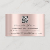 Professional Real Estate Broker Agent Roos QR CODE Visitekaartje (Achterkant)