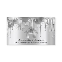 Professional Real Estate Broker Agent Silver Grey