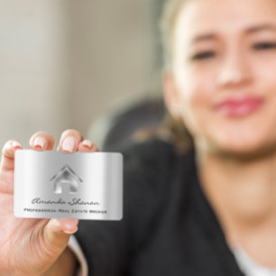 Professional Real Estate Broker Agent Silver Verko Visitekaartje