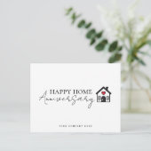 Professional Real Estate Happy Home Jubileum Briefkaart (Staand voorkant)