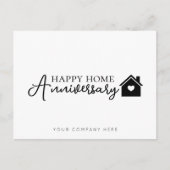Professional Real Estate Happy Home Jubileum Briefkaart (Voorkant)