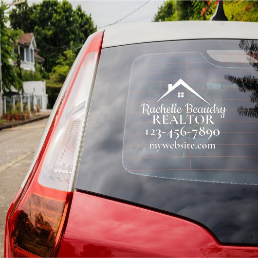 Professional Real Estate Realtor Branding Marketin Raamsticker