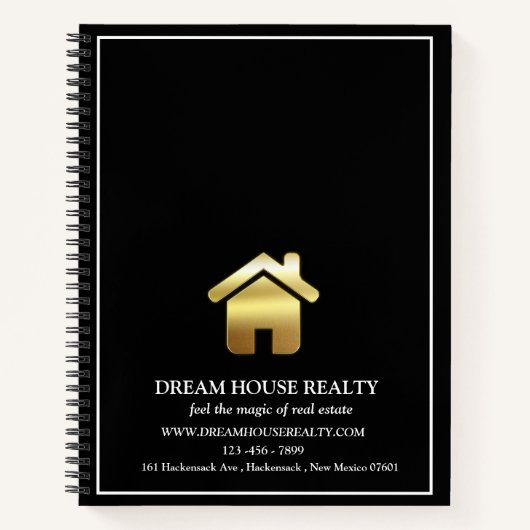 Professional Real Estate Realtor Promotion Notitieboek (Voorkant)