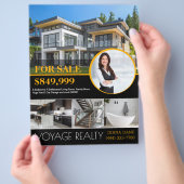 Professional Real Estate Realty Flyer voor verkoop (Hand)