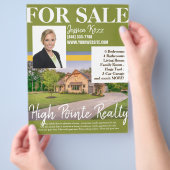 Professional Real Estate Realty Flyer voor verkoop (Hand)