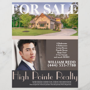 Professional Real Estate Realty Flyer voor verkoop