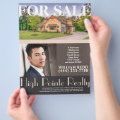 Professional Real Estate Realty Flyer voor verkoop (Hand)
