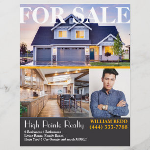 Professional Real Estate Realty Flyer voor verkoop