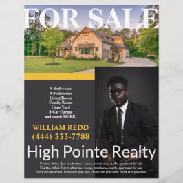 Professional Real Estate Realty Flyer voor verkoop