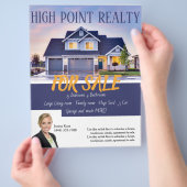 Professional Real Estate Realty Flyer voor verkoop (Hand)
