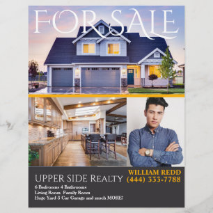 Professional Real Estate Realty Flyer voor verkoop
