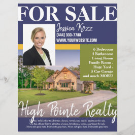 Professional Real Estate Realty Flyer voor verkoop