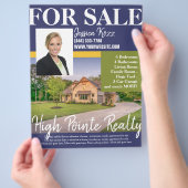 Professional Real Estate Realty Flyer voor verkoop (Hand)