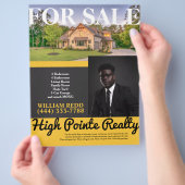 Professional Real Estate Realty Flyer voor verkoop (Hand)