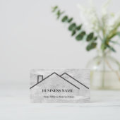 Professional Real Estate Roof Logo Visitekaartje (Staand voorkant)