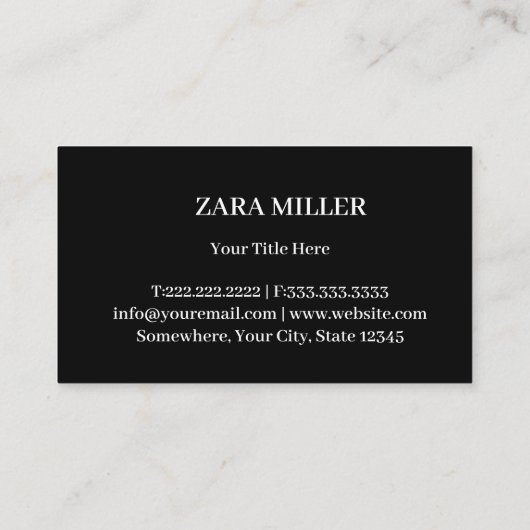 Professional Real Estate Roof Logo Visitekaartje (Achterkant)