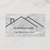 Professional Real Estate Roof Logo Visitekaartje (Voorkant)