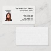 Professional Realtor Photo Visitekaartjes Sjabloon (Voorkant / Achterkant)