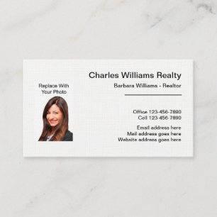 Professional Realtor Photo Visitekaartjes Sjabloon