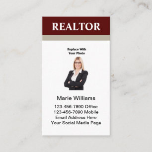 Professional Realtor Photo-Visitekaartjes Visitekaartje
