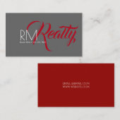 Professional Realtor Real Estate Visitekaartje (Voorkant / Achterkant)