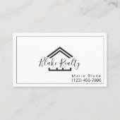 Professional Realtor Realty Visitekaartje (Voorkant)