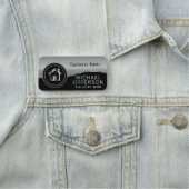 Professional Realtor - zwart en zilver grijs Naamplaatje (In situ)