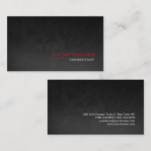Professional Red Gray Pattern Modern Elegant Visitekaartje (Voorkant / Achterkant)